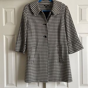 black and white houndstooth jacket